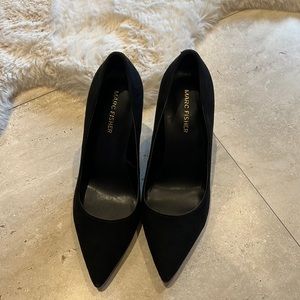 Velvet black Marc Fisher heels